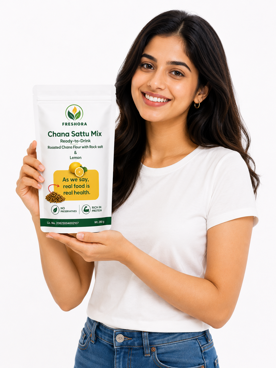 Freshora Chana Sattu With Lemon & Rock Salt